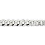 Sterling Silver 14mm Beveled Curb Chain-WBC-QFB350-9