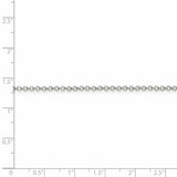 Sterling Silver 2mm Rolo Chain Anklet-WBC-QFC1-10