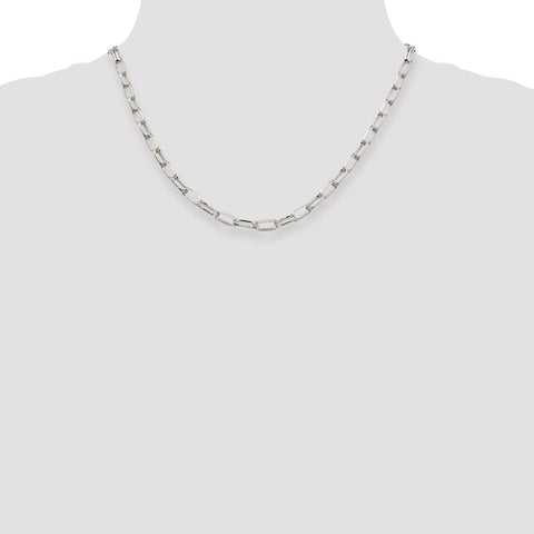 Sterling Silver 5mm Elongated Open Link Chain-WBC-QFC102-18