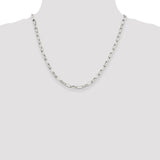 Sterling Silver 5mm Elongated Open Link Chain-WBC-QFC102-20