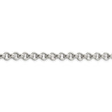 Sterling Silver 6.5mm Semi-solid Rolo Chain-WBC-QFC107-18