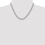 Sterling Silver 6.5mm Semi-solid Rolo Chain-WBC-QFC107-18