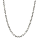 Sterling Silver 6.5mm Semi-solid Rolo Chain-WBC-QFC107-18