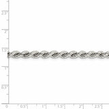 Sterling Silver 5.3mm Semi-solid Rope Chain-WBC-QFC119-24