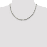 Sterling Silver 5.3mm Semi-solid Rope Chain-WBC-QFC119-18