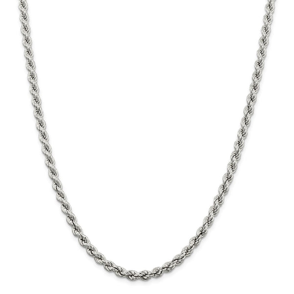 Sterling Silver 5.3mm Semi-solid Rope Chain-WBC-QFC119-18