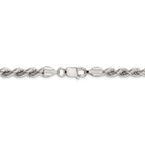 Sterling Silver 6.4mm Semi-solid Rope Chain-WBC-QFC120-18