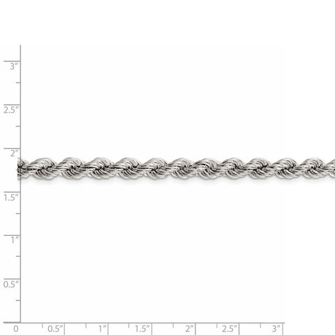 Sterling Silver 6.4mm Semi-solid Rope Chain-WBC-QFC120-8