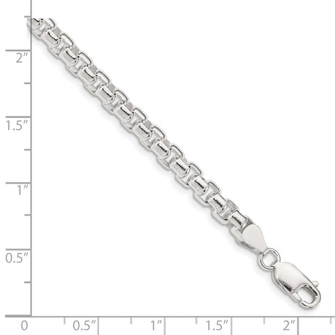 Sterling Silver 5.2mm Round Box Chain-WBC-QFC127-8.5