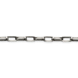 Sterling Silver Antiqued 4.8mm Elongated Open Link Chain-WBC-QFC139-26