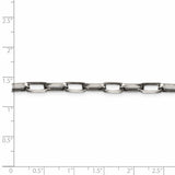 Sterling Silver Antiqued 4.8mm Elongated Open Link Chain-WBC-QFC139-24
