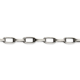 Sterling Silver Antiqued 8mm Elongated Open Link Chain-WBC-QFC140-8.5