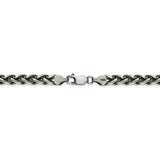 Sterling Silver Antiqued 6mm Round Spiga Chain-WBC-QFC143-8.5