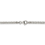 Sterling Silver Polished 3.15mm Curb Chain-WBC-QFC146-18