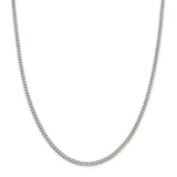 Sterling Silver Polished 3.15mm Curb Chain-WBC-QFC146-30