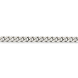 Sterling Silver Polished 5mm Curb Chain-WBC-QFC147-28