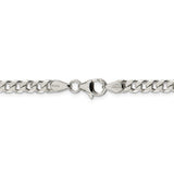 Sterling Silver Polished 5mm Curb Chain-WBC-QFC147-28