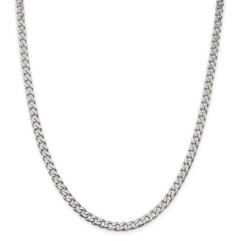 Sterling Silver Polished 5mm Curb Chain-WBC-QFC147-30