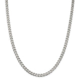 Sterling Silver Polished 5mm Curb Chain-WBC-QFC147-18