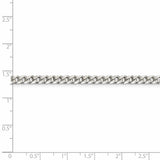 Sterling Silver Polished 3.5mm Curb Chain-WBC-QFC151-24
