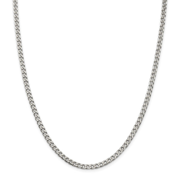 Sterling Silver Polished 3.5mm Curb Chain-WBC-QFC151-20
