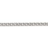 Sterling Silver 4.25mm 6 Side D/C Flat Double Curb Chain-WBC-QFC152-18