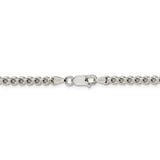 Sterling Silver 3.6mm Round Box Chain-WBC-QFC16-24