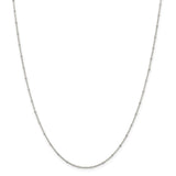 Sterling Silver 1.25mm Rolo with Beads Chain w/2in ext.-WBC-QFC163E-18