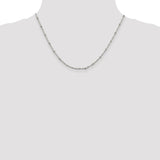 Sterling Silver 2.5mm Singapore w/ Beads Chain-WBC-QFC165-18