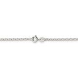 Sterling Silver 2mm Flat Link Cable Chain-WBC-QFC196-20