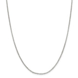 Sterling Silver 2mm Rolo Chain-WBC-QFC1-18