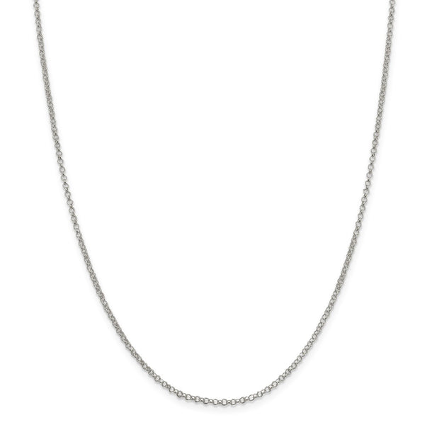 Sterling Silver 2mm Rolo Chain-WBC-QFC1-24