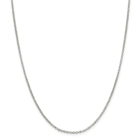 Sterling Silver 2mm Rolo Chain-WBC-QFC1-36