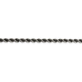 Sterling Silver Ruthenium-plated 4mm Rope Chain-WBC-QFC202-8