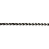 Sterling Silver Ruthenium-plated 4mm Rope Chain-WBC-QFC202-24