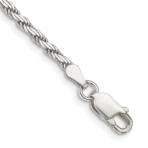 Sterling Silver 2.5mm Flat Rope Chain-WBC-QFC203-8