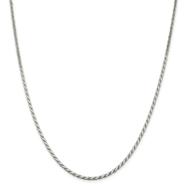 Sterling Silver 2.5mm Flat Rope Chain-WBC-QFC203-26