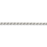 Sterling Silver 3.1mm Flat Rope Chain-WBC-QFC204-24