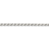 Sterling Silver 3.1mm Flat Rope Chain-WBC-QFC204-7