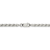 Sterling Silver 3.1mm Flat Rope Chain-WBC-QFC204-20