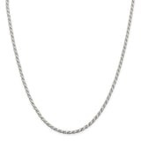 Sterling Silver 3.1mm Flat Rope Chain-WBC-QFC204-26