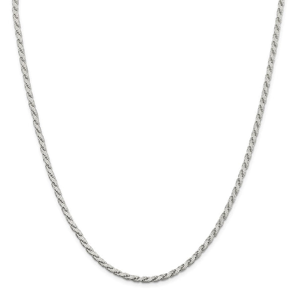 Sterling Silver 3.1mm Flat Rope Chain-WBC-QFC204-26