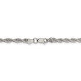 Sterling Silver 3.8mm Loose Rope Chain-WBC-QFC208-30