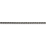 Sterling Silver Ruthenium-plated 2.3mm Rope Chain-WBC-QFC209-24