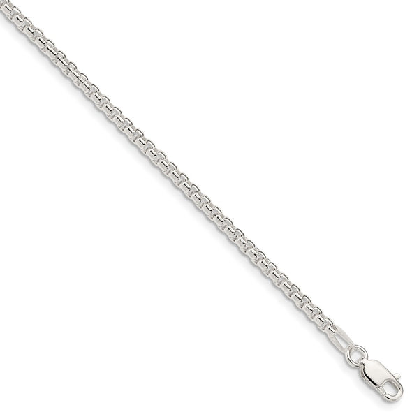 Sterling Silver 2.6mm Round Box Chain-WBC-QFC214-30