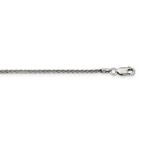 Sterling Silver Antiqued 1.6mm Solid Square Spiga Chain-WBC-QFC215-30