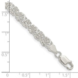 Sterling Silver 4.75mm Rounded Byzantine Chain-WBC-QFC221-8