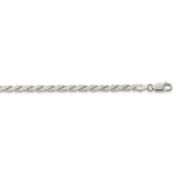 Sterling Silver 3.65mm Flat Rope Chain-WBC-QFC223-22