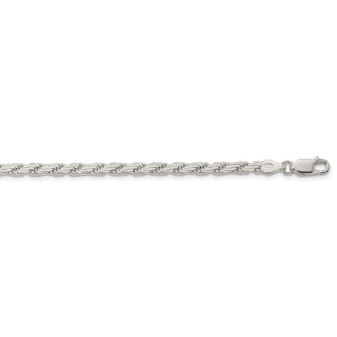 Sterling Silver 3.65mm Flat Rope Chain-WBC-QFC223-22