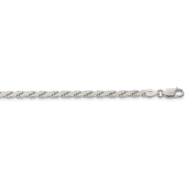 Sterling Silver 3.65mm Flat Rope Chain-WBC-QFC223-24